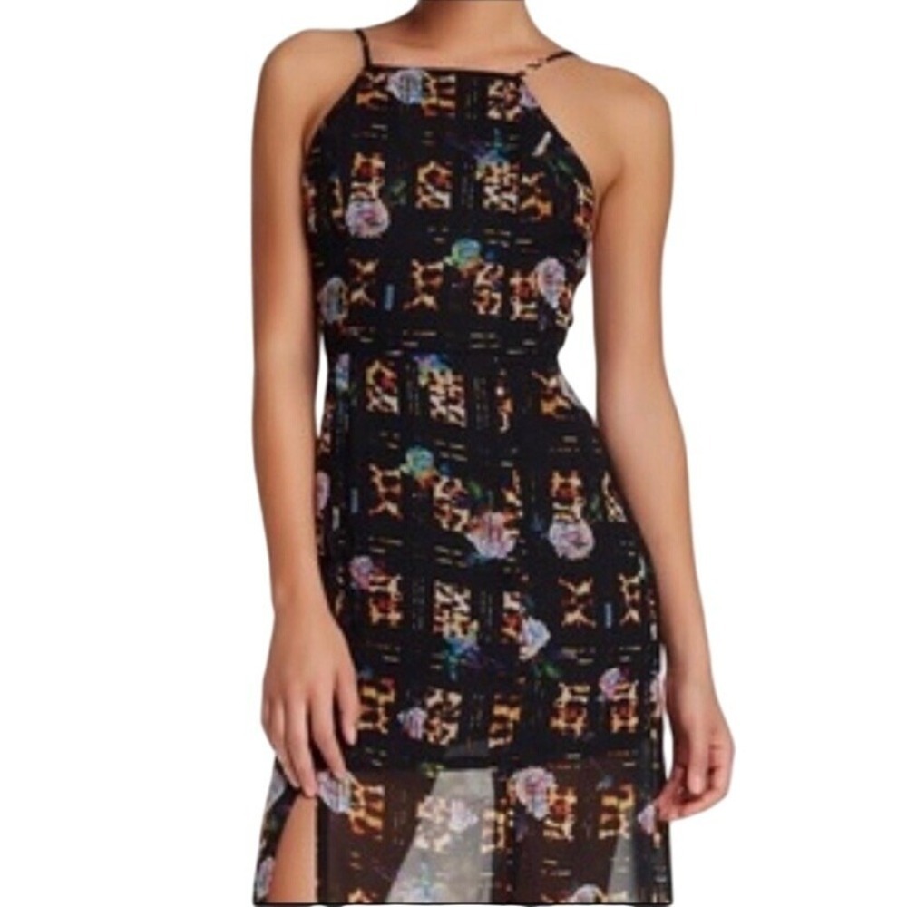 MINKPINK Jungle Fever Maxi Dress Multi Leopard Floral‎ Print XS IS15S1473 NEW - Picture 3 of 15